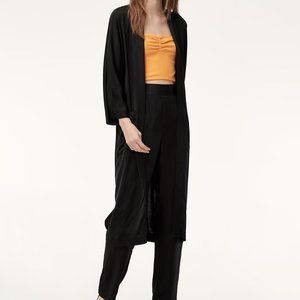 Aritzia Wilfred Durante Kimono Jacket Satin Black